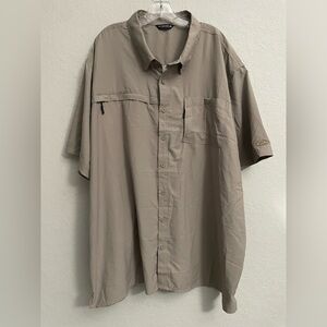 Drake 8-Shot Flyweight Quick-Drying Hunting S/S Vintage Khaki Shirt Mens 3XL